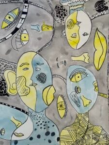 Art Faces in Fragments